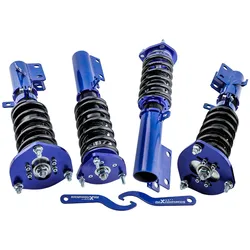 2PC front + 2PC rear Lowering Coilovers Kits For Toyota Camry 2007-2011 Shock Strut w/z Camber Plates 172307 172308 172309