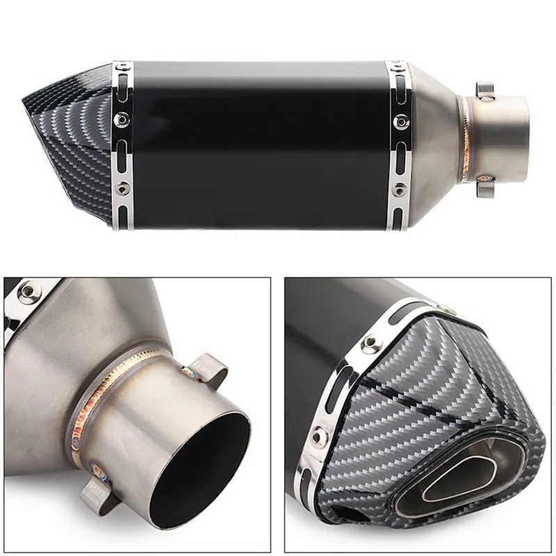 51-61mm Universal Accessories Motorcycle Exhaust pipe Modified Muffler Pipe Without Moto DB Killer for kawasaki vulcan s 650 bmw