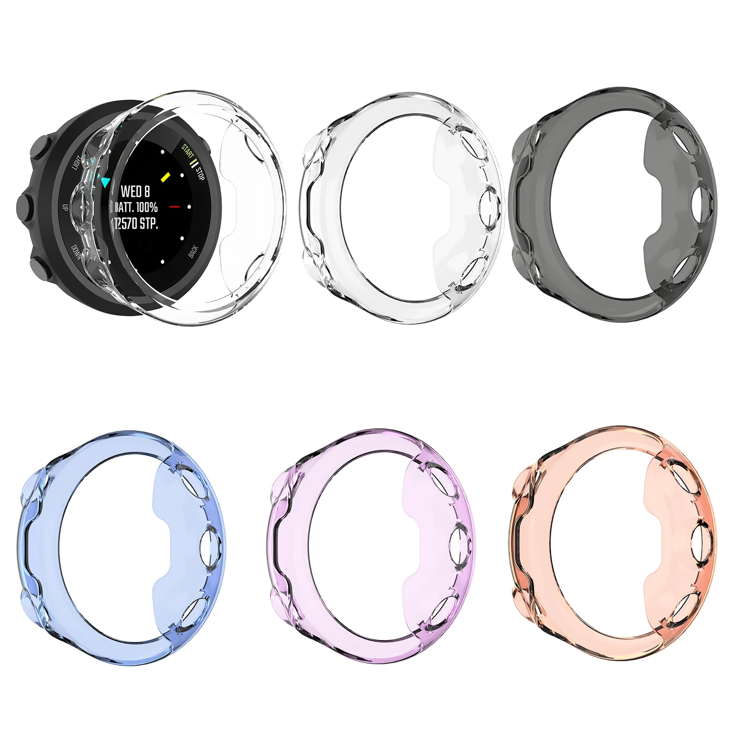 Für Garmin Forerunner45 45s TPU Schutzhülle für Garmin Fore runner 5x plus/5x Shell Smart Watch Case