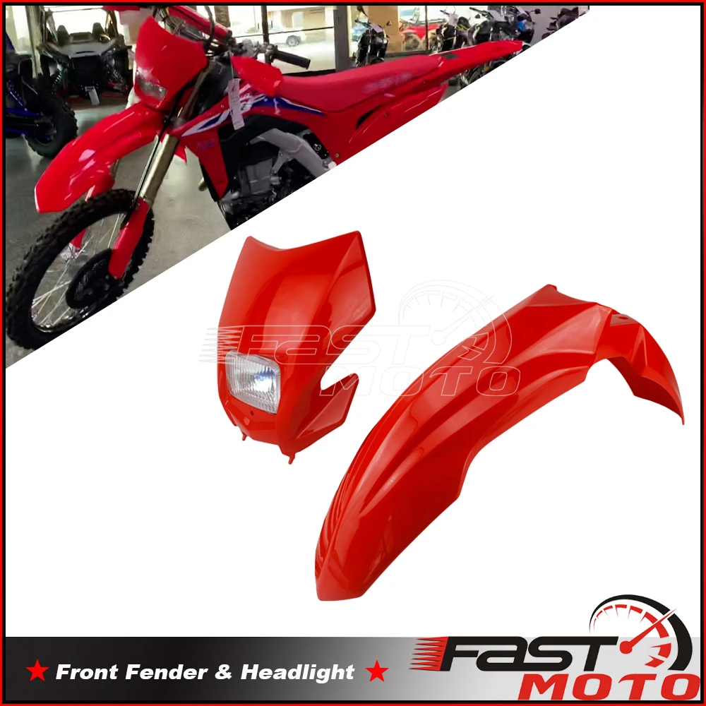 Enduro MX Dual Sport Plastic Fairing Kit Front Headlight Fender Mudguard for Honda CRF150F CRF230F CRF 150 230 250 450 F R L