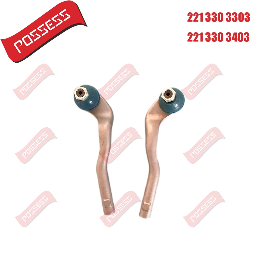 A Pair of Front  Outer Steering Tie Rod Ends Ball Joint For Mercedes Benz S-Class W221 C216 CL500   4-MATIC,S320 S350 S450 S500