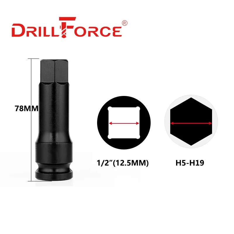 Drillforce 8PCS 1/2