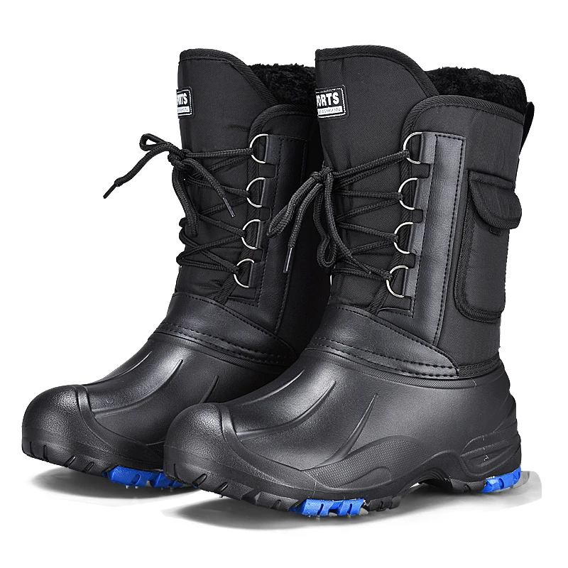 Outdoor Waterproof Non-slip Boots with Steel Nails, Winter Snow Waders, Hunting Boot, Caza, Camping Shoes