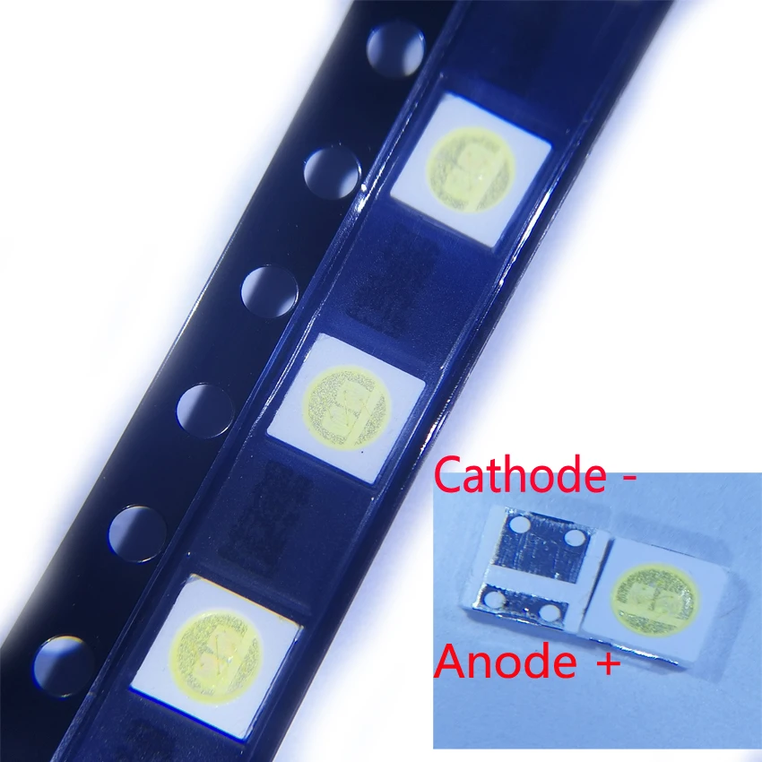 100PCS/Lot SMD LED 3535 6V 1.8W Cold White High Power For LCD/TV Backlight Application