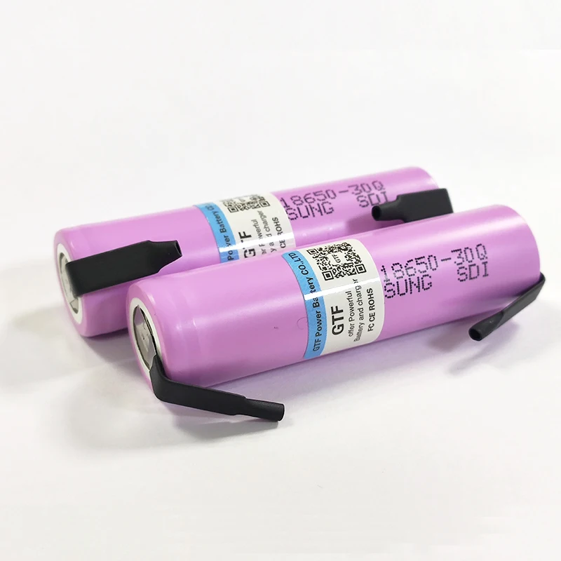 3000mah high capacity 3.7V 18650 battery for 30Q INR 18650 30Q 20A Rechargeable li-ion battery + DIY nicke