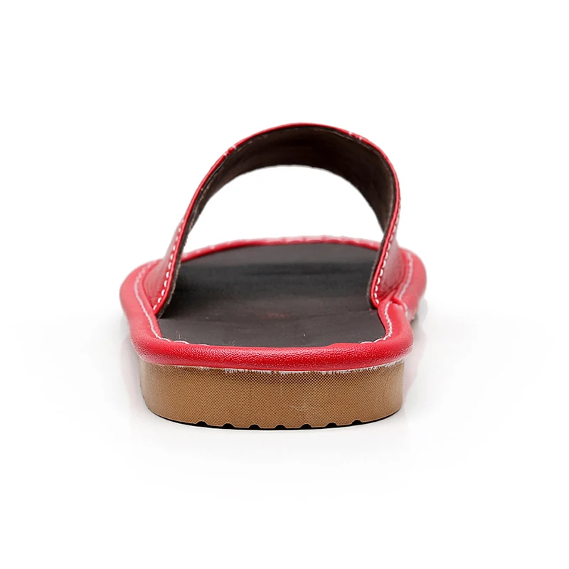 Glglgege 2019 Summer Women Leather Slippers Home Shoes Sheepskin Slipper Summer Comfortable Thick Bottom Slippers