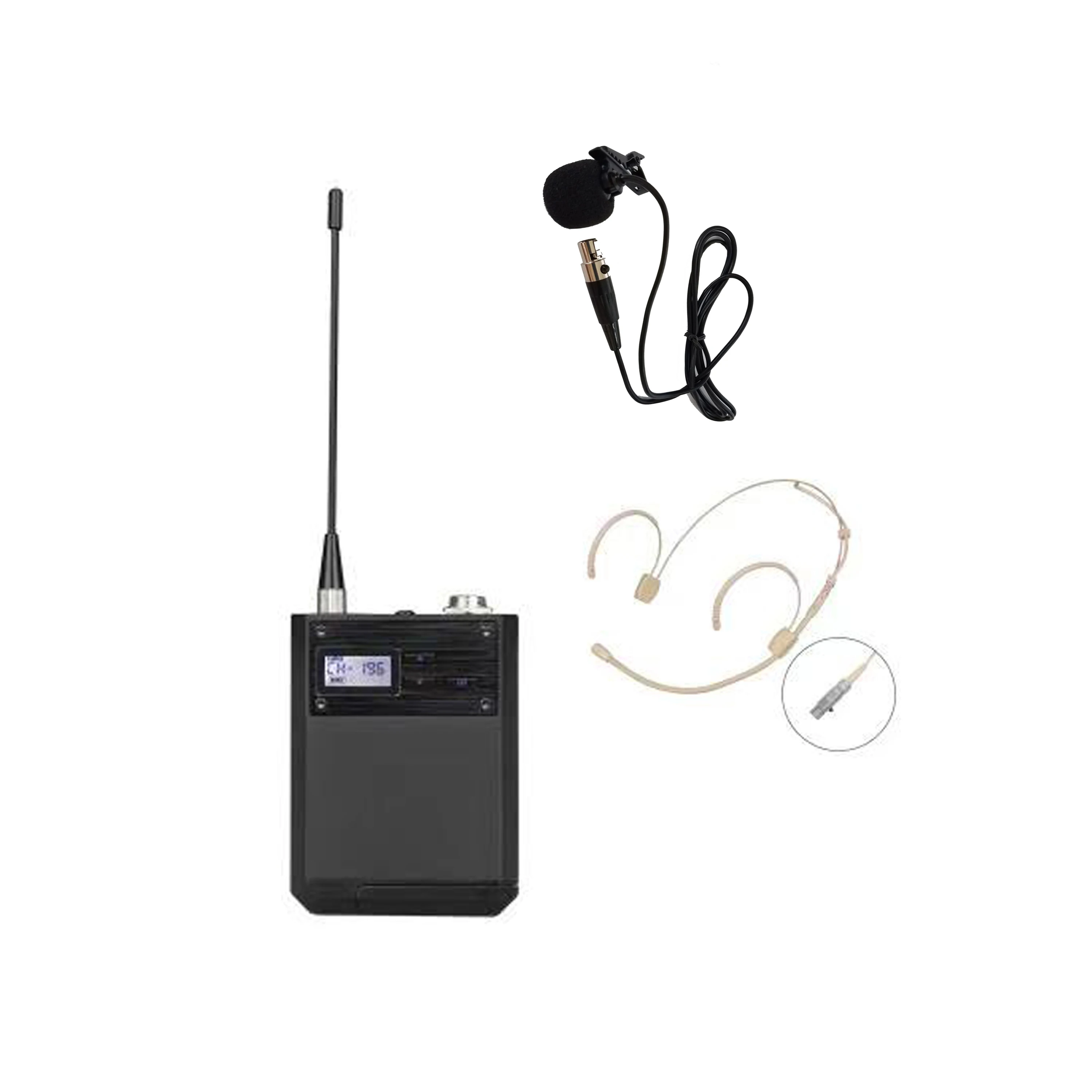 Leicozic Handmikrofon für AD4D Microfono Sender 500/600/900 MHz dynamisches Mikrofon KSM8 Chrom Schwarz Zubehör Mikrofon 6