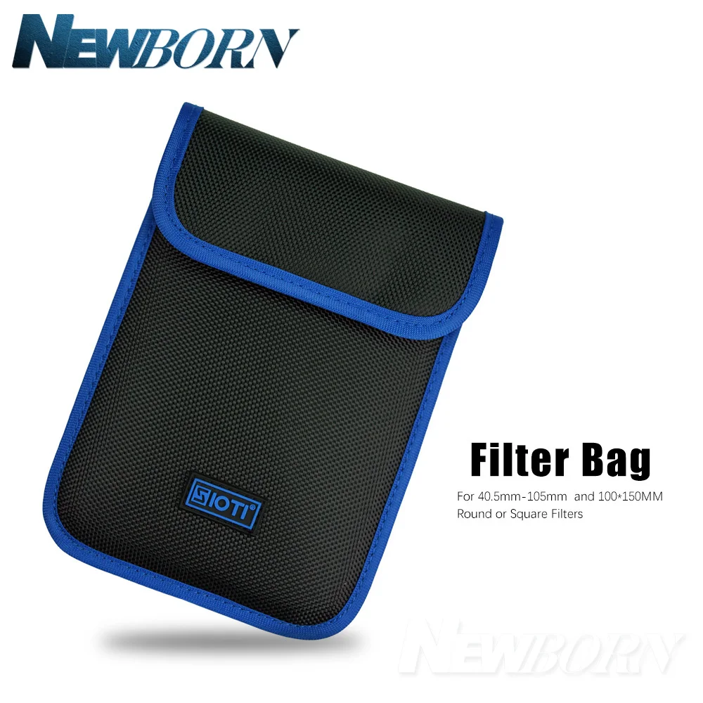 Lens Filter Case Belt Pouch for 40.5mm-105mm Round or Square Filters and Filter Holder 100*150MM Filter Bag