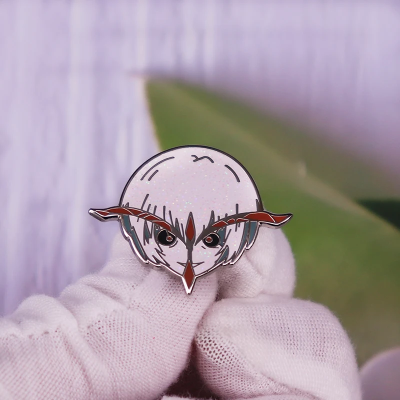 Evangelion EVA-00 Enamel Pin red eyes Ayanami Rei Anime character brooch Fashion Jewelry