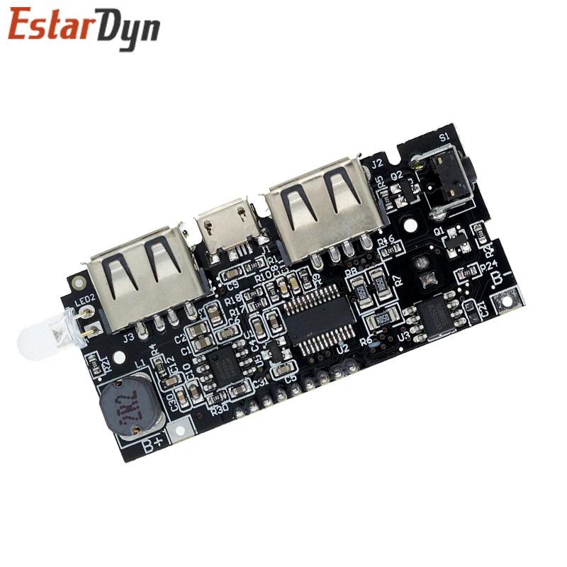 Dual USB 5V 1A 2.1A Mobile Power Bank 18650 Battery Charger PCB Power Module Accessories For Phone DIY New LED LCD Module Board