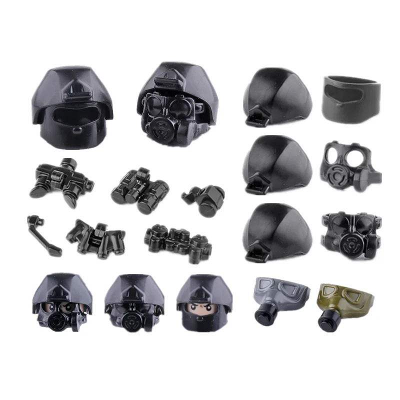 ACH Tactical Helmets Building Blocks Military Soldiers Anti-virus Hats Figures Accessories Night Vision Bricks Parts Toys C260