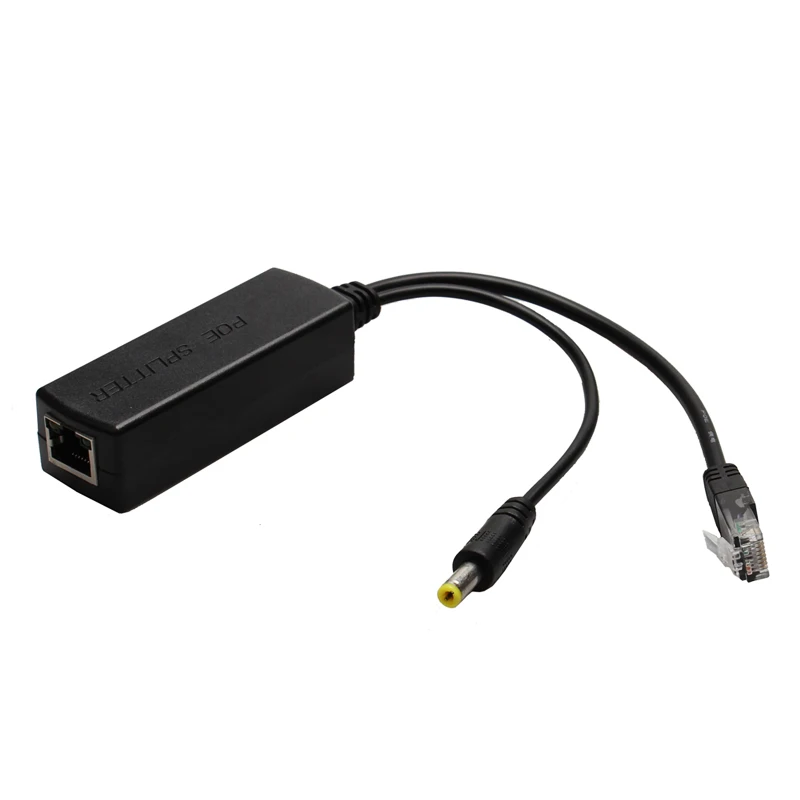 BESDER IEEE802.3af 48V PoE Splitter Cable 15.5W POE Adapter Cable,Active POE Splitter Power supply Module 12V Separator