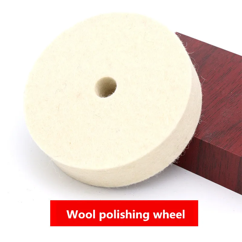 4 Inch Wool Polishing Buffing Grinding Wheel Polisher Disc Pad For Car Polisher Auto Accessories Polishing Polisher Pads    80mm