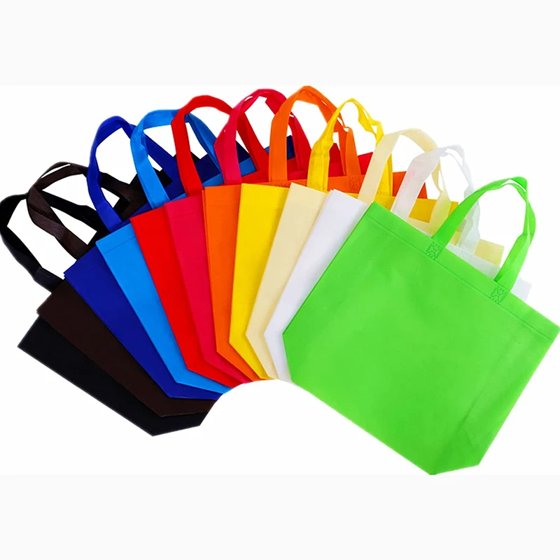 20pcs Non-woven Tote Bag Shopping Bag For Promotion And Advertisement Wholesale Custom Logo Reusable /Printing fee not included