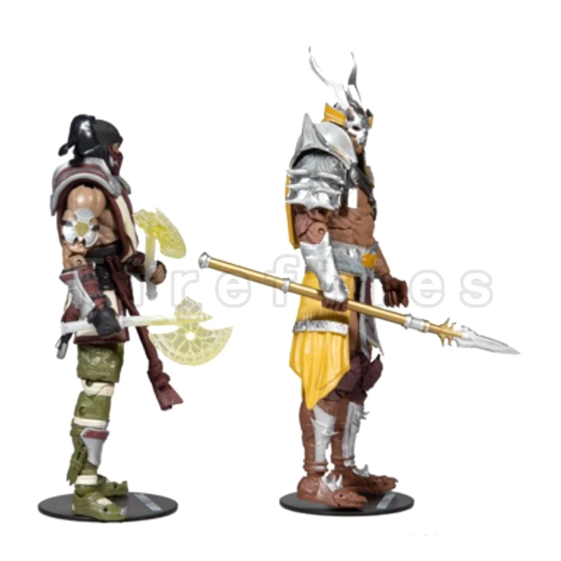 7inches McFARLANE Action Figure (2PCS/SET) Mortal Kombat XI Sub-Zero Vs Shao Kahn Anime Model For Gift Free Shipping