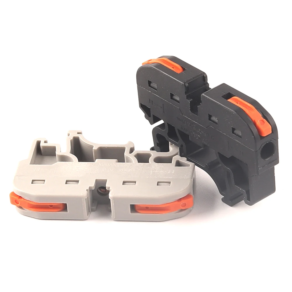 Din Rail Wire Connector Terminal Block Quick Wiring Compact Splicing 211 Quick Cable Connector Terminal Block