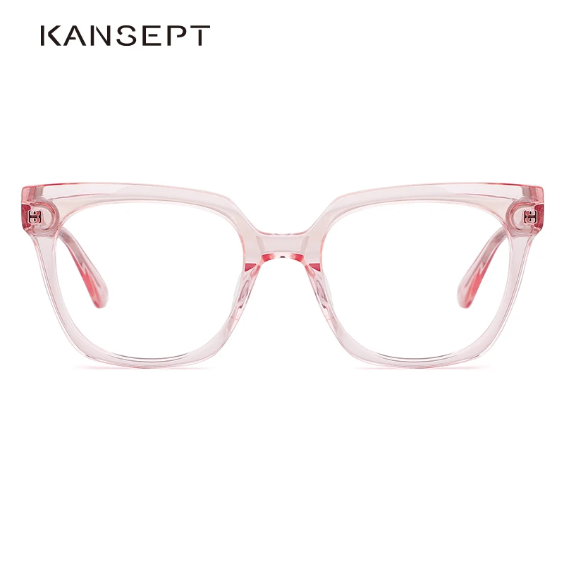 

KANSEPT Optical Glasses Frame Women Big Fastion Myopia Prescription Eyeglasses Frame 2021 New Arrival Gafas ME1202