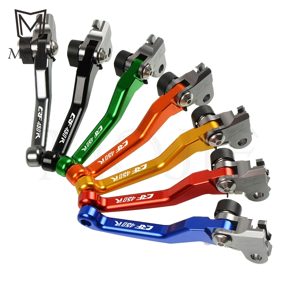 For Honda CRF450R 2002-2003 CRF 450R 450 R 2004-2006 2005 CNC Pivot Brake Clutch Levers Motorcycle Dirt Bike CRF450R 2007-2018