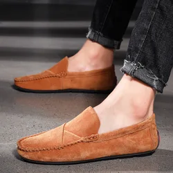 Scarpe Casual da uomo Scarpe da uomo di moda Mocassini da uomo in vera pelle Mocassini Slip On Appartamenti da uomo Scarpe da guida maschili 2020