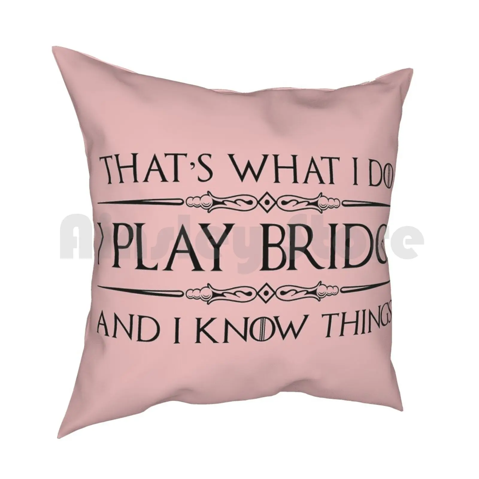 Bridge Players Gifts-I Play Bridge & I Know Things Ideas de regalo divertidas para el jugador de cartas Bridge y amante mochila de senderismo al aire libre