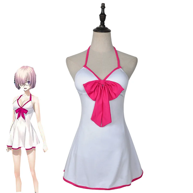 FGO Fate Grand Order Matthew Kyrielite Cosplay Costume Girls Bathing Suit One Piece Swimsuit Sexy Monokini Dress Anime Swimwear