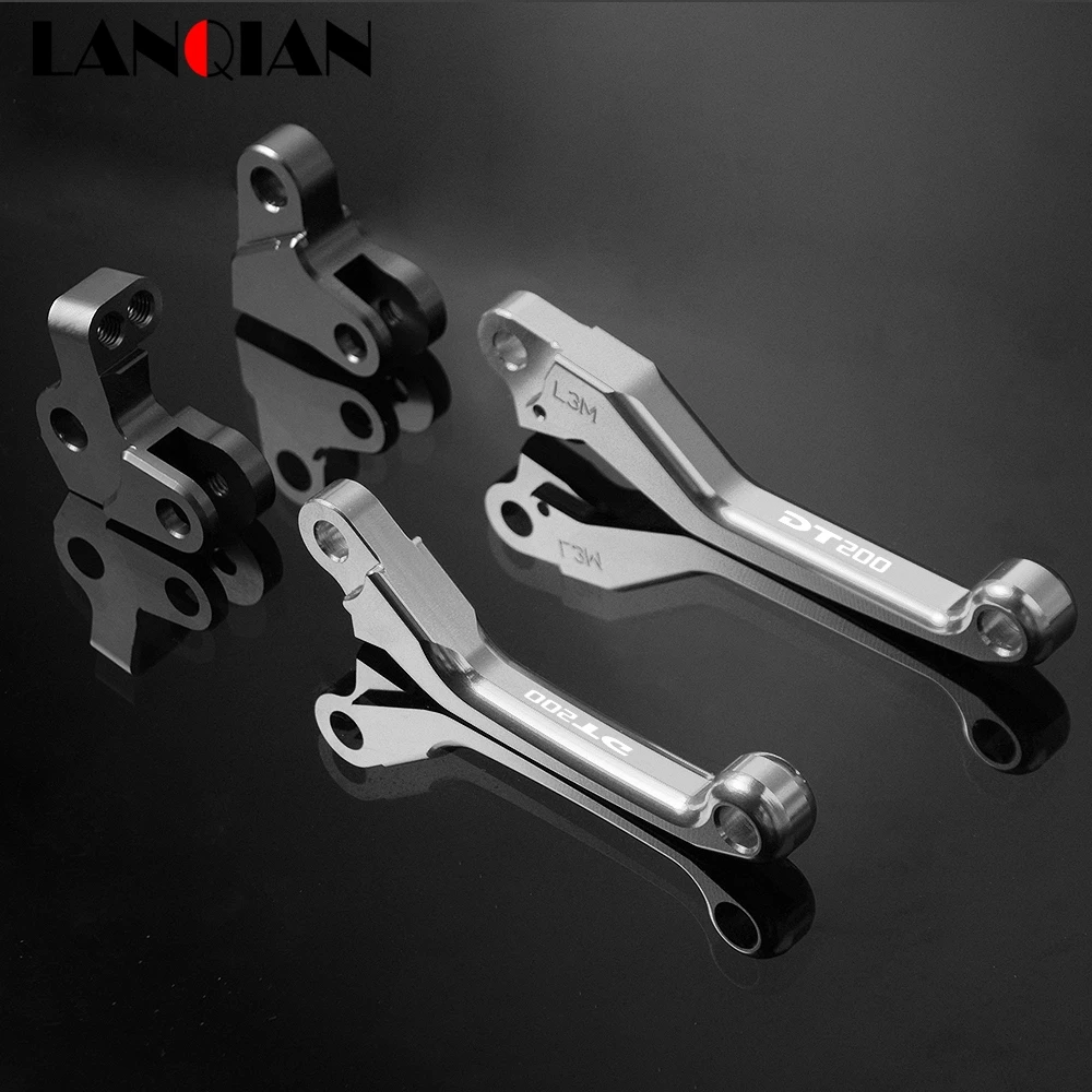 For Yamaha DT200 Dirt Bike Pivot Lever Motorcycle Aluminum Brake Clutch Lever DT 200 1988 1989 1990 1991 1992 1993 1994 Parts