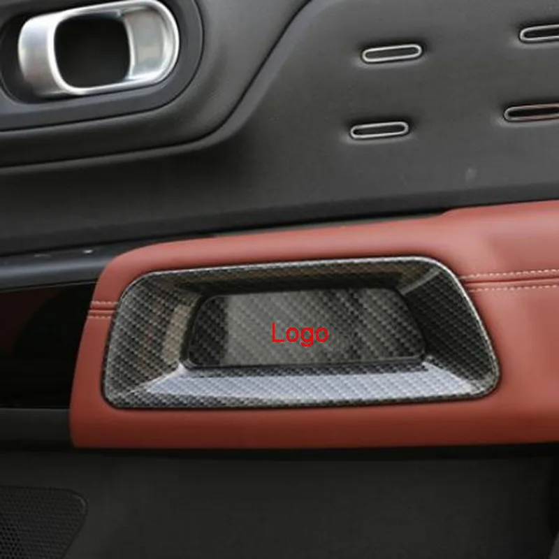 2/4pcs for CITROEN C5 Aircross 2018-2019 ABS Cover sticker Trim Car Styling Interior Door Armrest leakproof Cover sticker