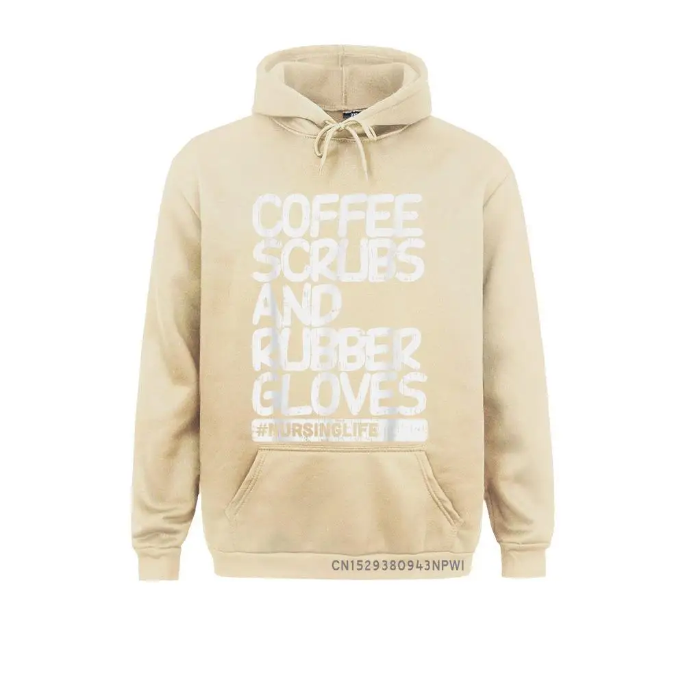 Coffee Scrubs Rubber Gloves Nursing Life Nurse Gift Pullover Hoodies Prevalent Student Sweatshirts Printed On Fall Clothes