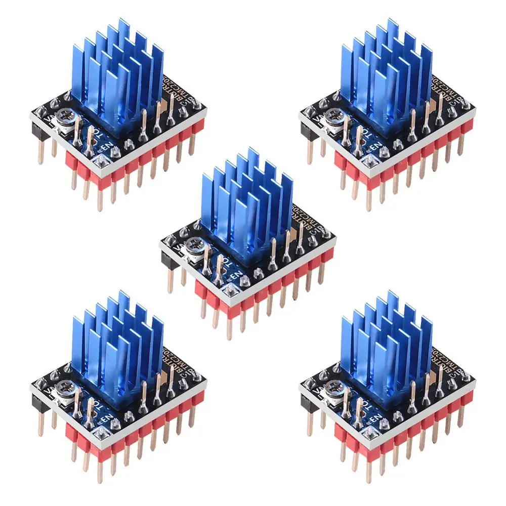 5 PCS Driver Stepper Motor TMC2209 V1.2 TMC2208 UART 2.8A 3D Printer Parts TMC2130 TMC5160 For SKR V1.3 V1. 4 mini E3