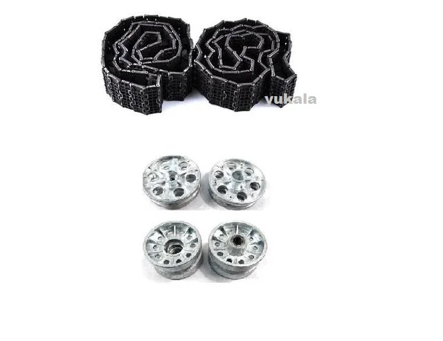 Steel Gear box /Metal track/metal wheel hub set/Metal main gears for Henglong 3909-1 1/16 Soviet Union T-34/85 RC tank Upgrade