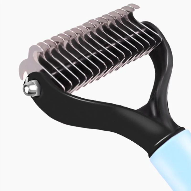 dog brush double-sided hair removal comb and hair removal tool used to remove mats and tangles the best pet grooming brush