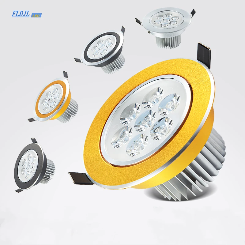 Dimmable LED Downlight round Ceiling Spot Light 3W-18W Recessed Indoor Lighting AC110-230V Energy Efficient Light for Home