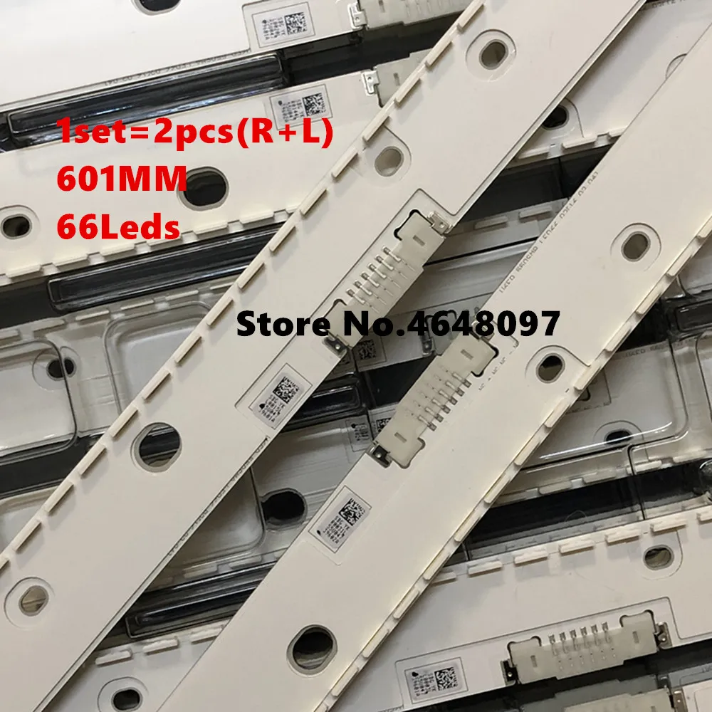 

New 5set=10PCS LED strip for Samsung UN55MU7000FXZA UE55MU6400UXZT BN96-39595A 39596A V6ER_550SMA_LED66_R2 BN96-39601A 39602A