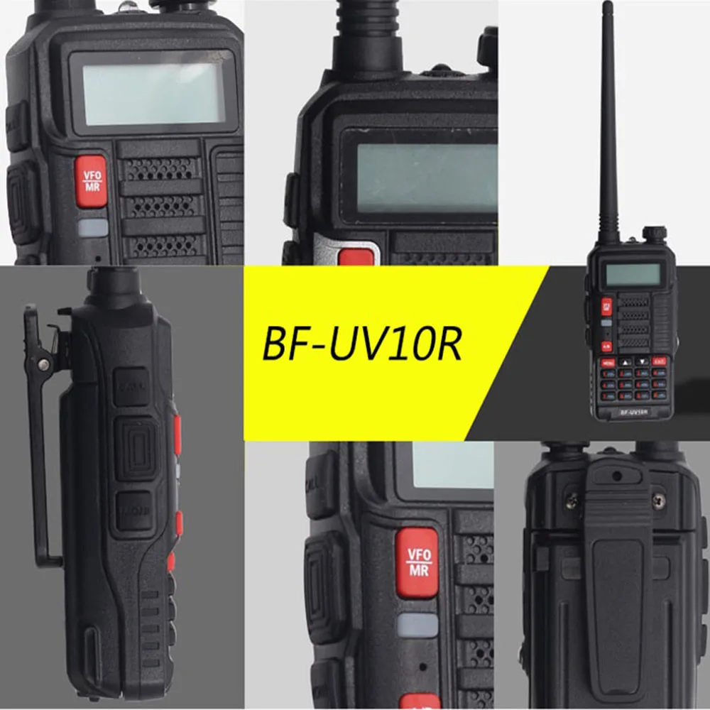 2022 baofeng 10w profissional portátil walkie talkie UV-10R 128 canais transceptor duplo banda em dois sentidos cb ham rádio transceptor