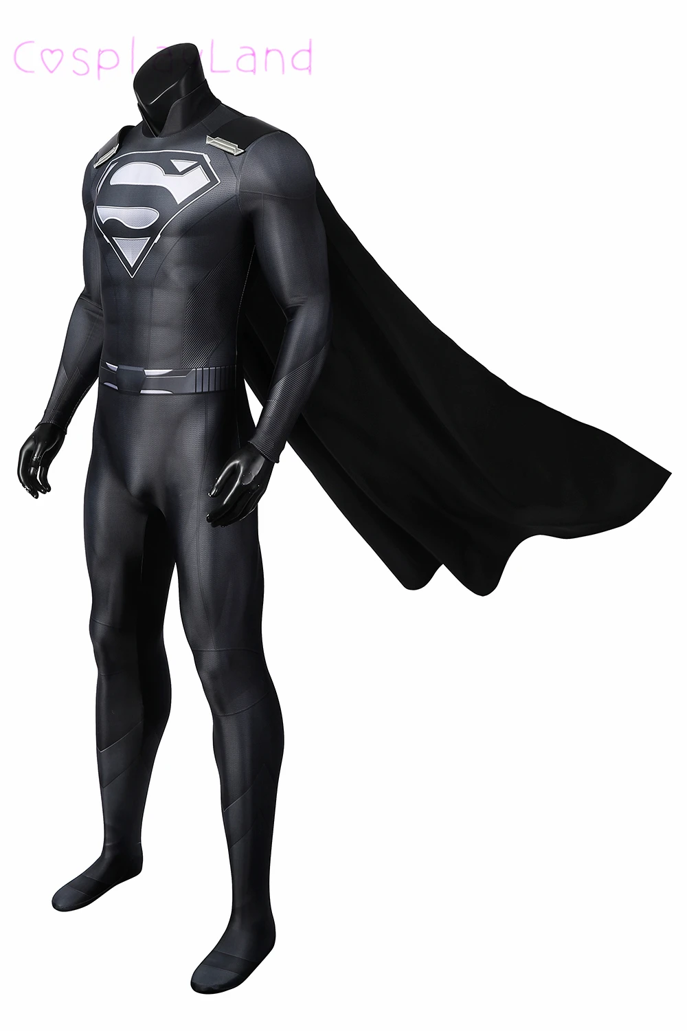 Else Worlds Kal El Black Costume 3D Printing Jumpsuit Black Suit Superhero Spandex Bodysuit Halloween Cosplay Zentai Outfit