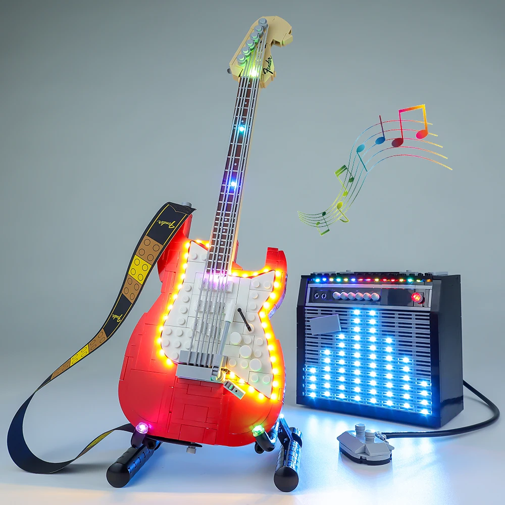 Led Light Set For 21329 Ideas Fender Guitar Model Education Toys Kids Birthday Christmas Gifts (Not Included Building Blocks)