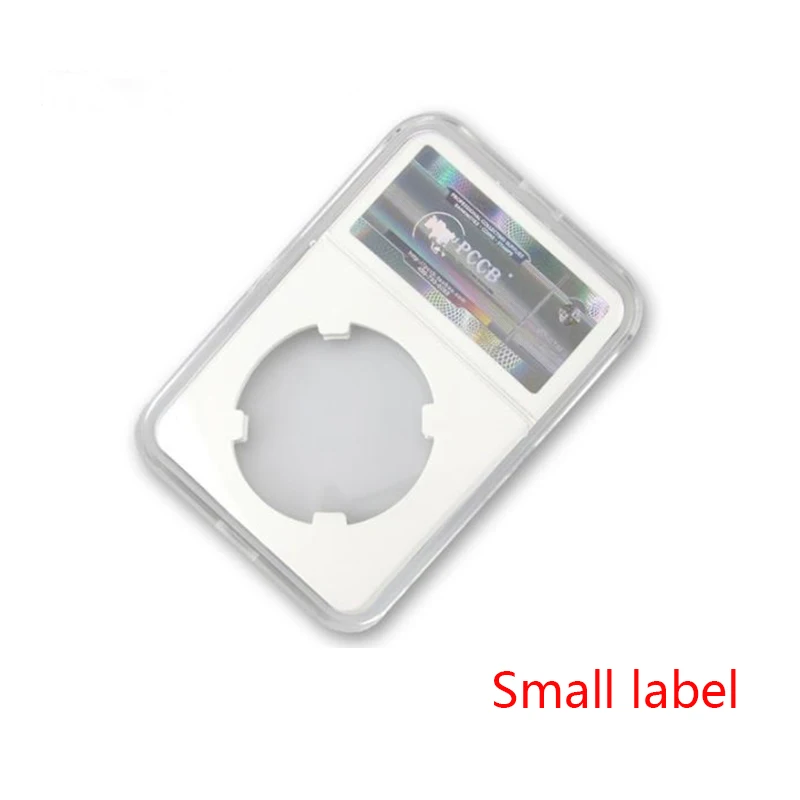 10 pieces Sizes 27mm-40mm Graded IDENTIFICATION COIN DISPLAY SLAB/slabs collecting case boxstorage PCCB White color Insert pad