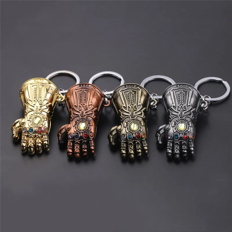 Marvel Avengers keychain Infinity Thanos Gauntlet Glove Keychain Move Key Ring For Gift Chaveiro Key chain Jewelry Porte Clef