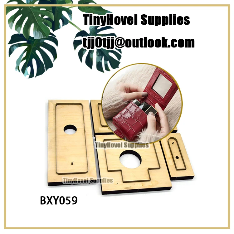 Card Clip Wallet Purse Cutting Dies,Wooden Die Cut, Die Cutter, Die Cutter for Leather Cutting,Big Shot Machine, BXY059