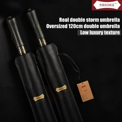 PARACHASE-Long Business Umbrella for Men and Women, Universal Light, Windproof and Rainproof, Rain, Luxury, 120cm