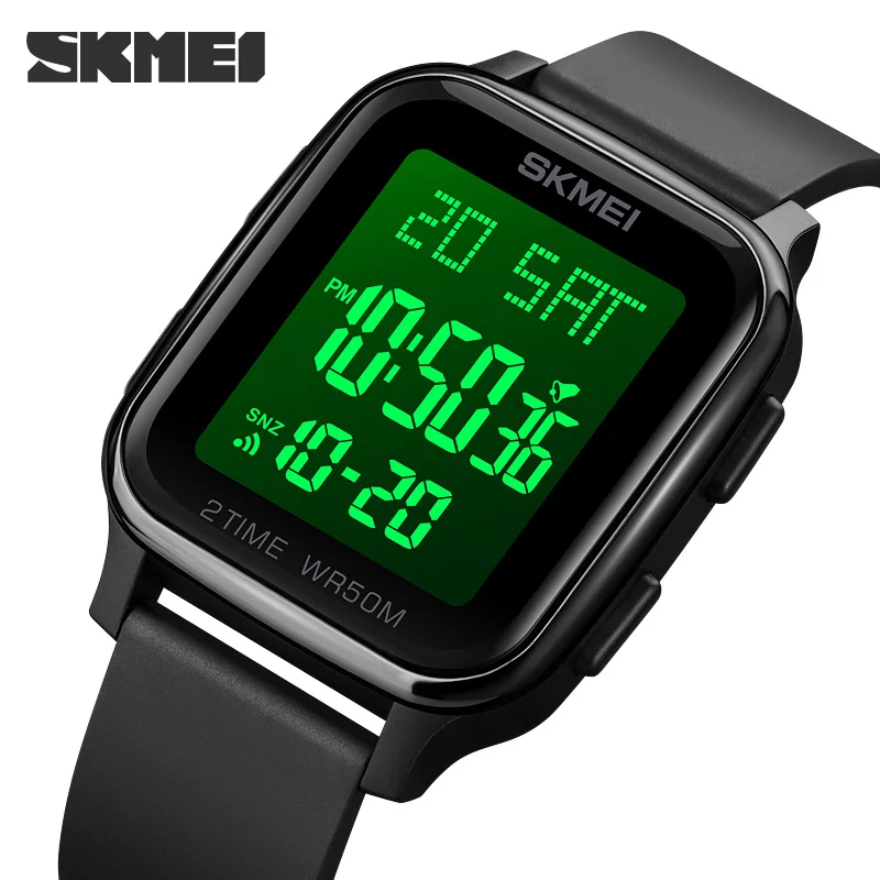 

SKMEI Men Sport Digital Watch For Women 5Bar Waterproof Calendar Countdown Electronic Wristwatches Clock reloj hombre 1858