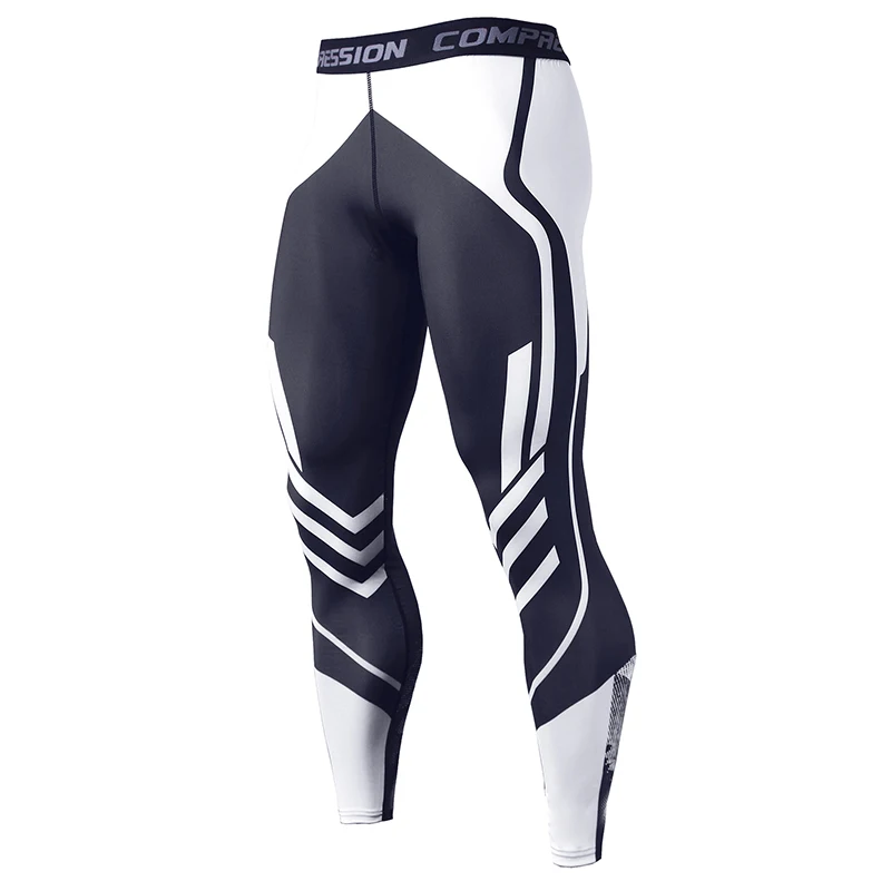 Men's Compression Pants Men Sportswear Training  Leggings Bodybuilding Gym Skinny Trousers Tights Bottoms Running Pants Men