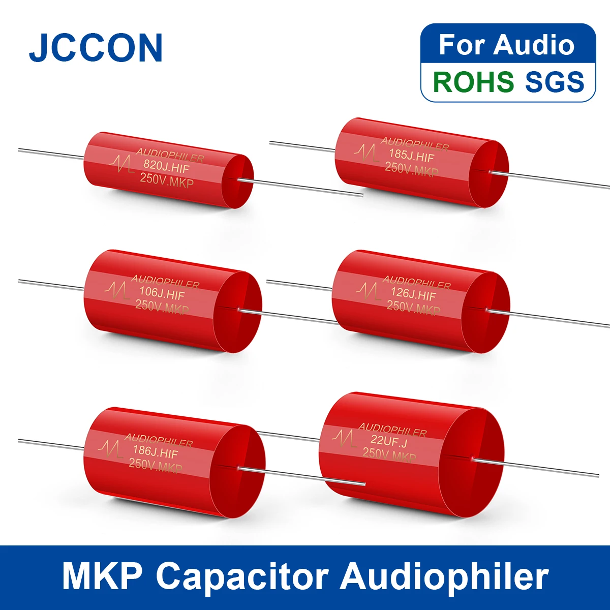 Конденсатор MKP Audiophiler, конденсатор HIFI, безэлектродное аудио, металлическая пленка, Частотный разделитель 100 в, 250 В, 400 В, 10 шт.