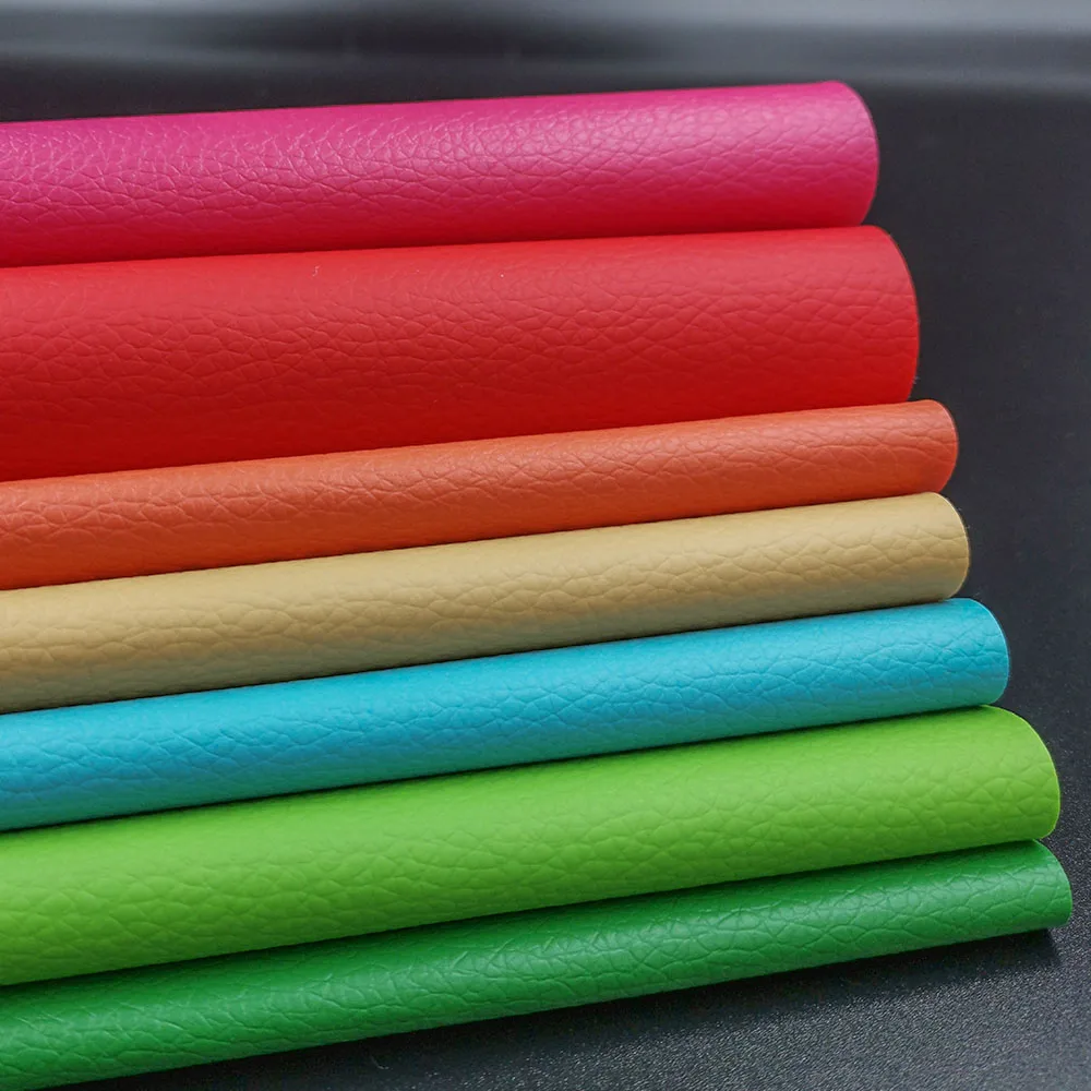 7pcs Wholesale Litchi PU Faux Leatherette Sweing Fabric Leather Systhetic Sheets Bow Bag DIY Earring Handmade Decor 20*15cm