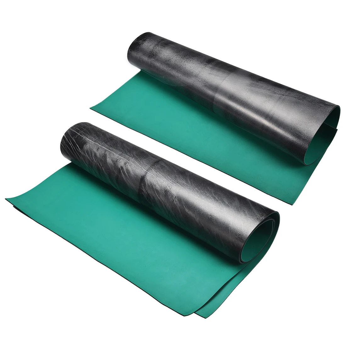 Uxcell Anti Static ESD Mat High Temperature Rubber Table Mat Green Black for Padding Desktops and Assembly Work Surfaces