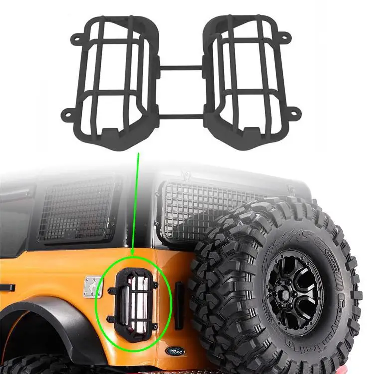 

For 1/10 Traxxas Trx4 Bronco Nylon Taillight Cover Rear Lamp Light Guard Protective Rc Crawler Remote Control Accessories