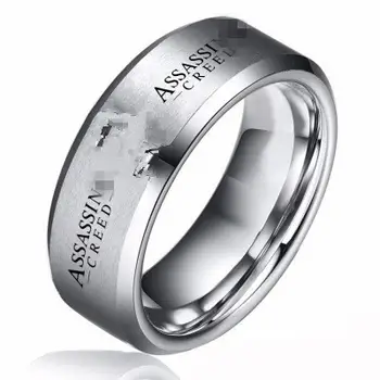 Prsten s asasínem, stříbrné zlato, nerezové ocelové prsteny pro muže, titanové kovové prsteny, dárek, ocelový prsten, hra, dropshipping 6 nejlepší prodej prsten Assassin Creed - №1