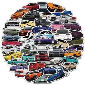 Zeichnungen JDM Racing Car Sticker, Lieblings -Graffiti -Aufkleber, DIY Kids Toy Classic, Reisegepäck, Gitarre, wasserdichte Abziehbilder, 10 PCs, 30 PCs, 50 PCs, 100pcs 10 Hauptverkaufsklebstoffe - №9