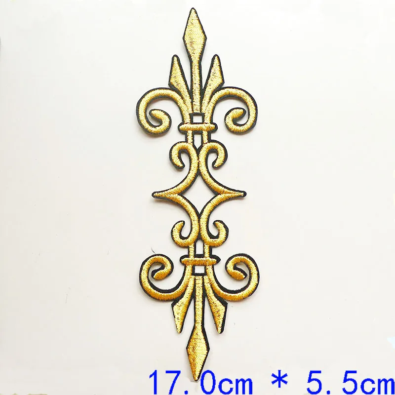 Gold Silver Black Patches Totem Sew Iron On Badges Embroidery Appliques Gypsy Bohemia For Clothes DIY Crafts Dresses Decoration