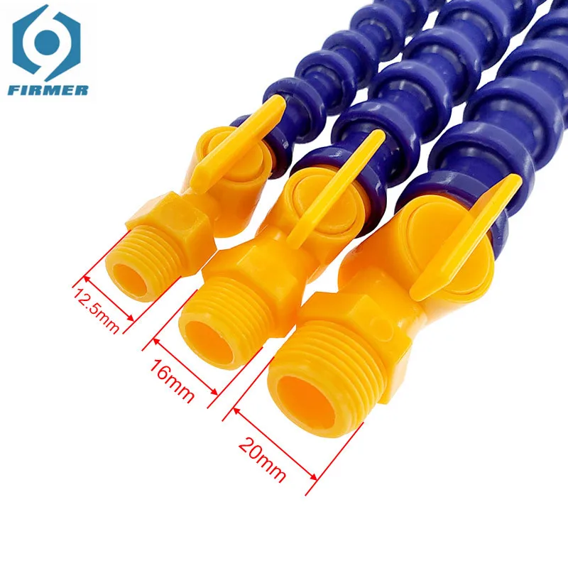 300 400 500 600mm ugello tondo plastica flessibile acqua olio refrigerante tubi flessibili 1/4 per macchina CNC tornio fresatura tubo di raffreddamento